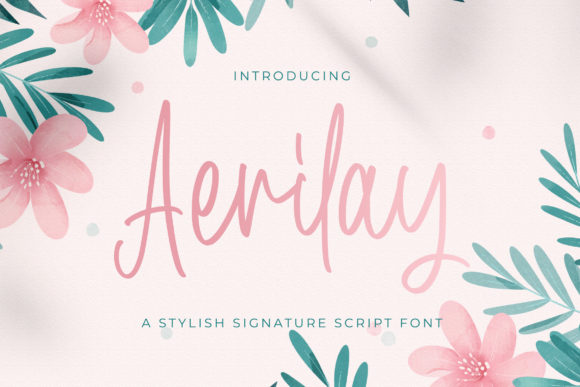 Aerilay: A Delicate Font for Polished Branding