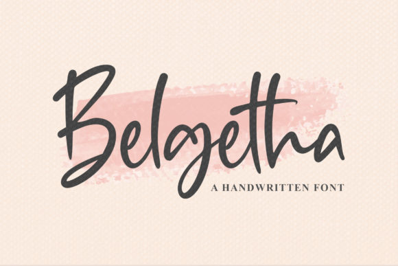 Belgetha: A Handwritten Font for Elegant Editorial Design
