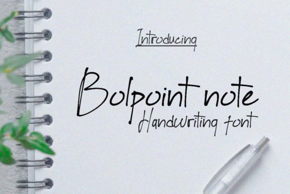 Bolpoint Note: A Simple Handwritten Font for Creative Branding