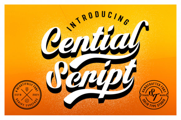 Cential Script Font for Editorial Design