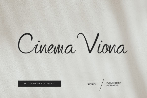 Cinema Viona Font for Web Design