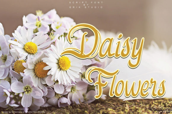 Daisy Flowers: A Romantic Script Font for Web Design