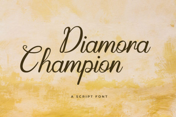 Diamora Champion Font for Handmade Creations