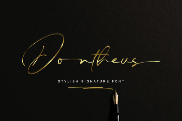 Dontheus: A Stylish Script Font for Web Design