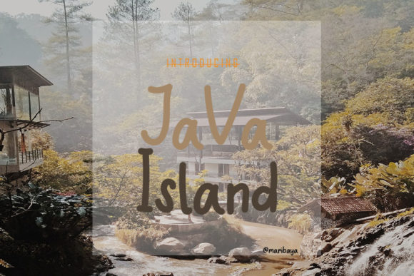 Java Island Font for Handmade Creations