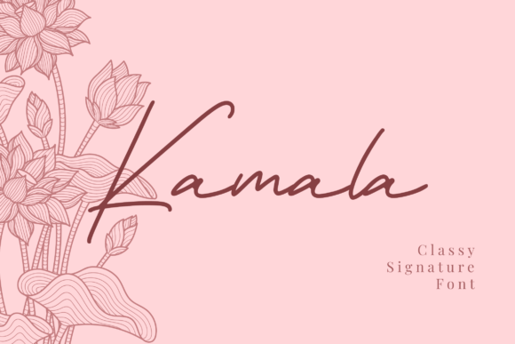 Kamala Script Font for Handmade Creations