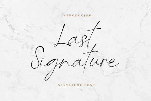 Last Signature Script Font for Web Design