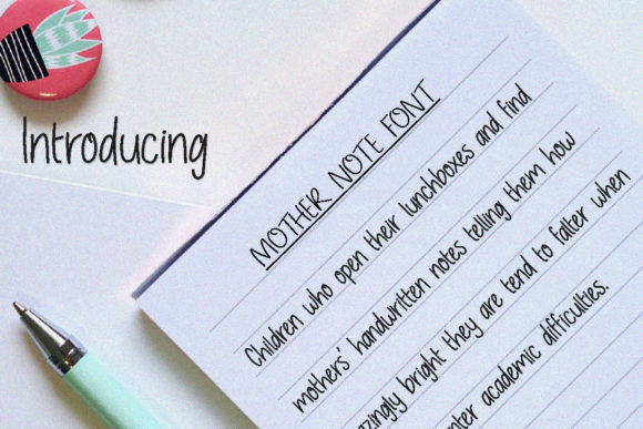Mother Note: A Handwritten Font for Modern Campaigns