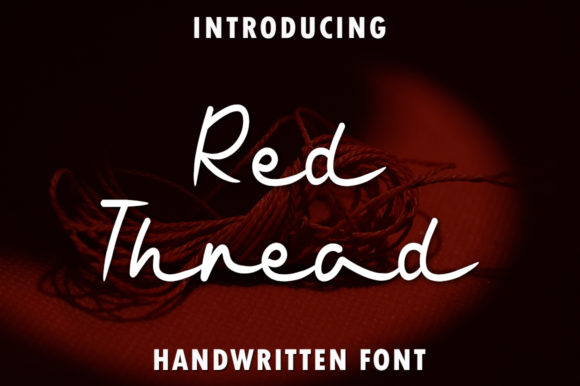 Red Thread: A Handwritten Font for Editorial Design