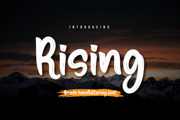 Rising: A Handwritten Font for Modern Editorial Design