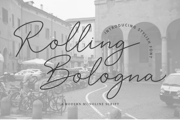 Rolling Bologna Font for Web Design Projects