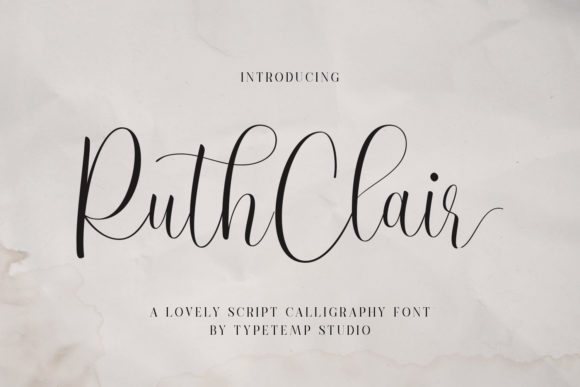 Ruth Clair Font for Professional Branding