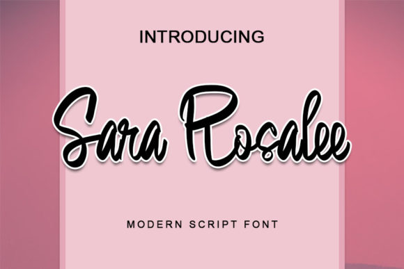 Sara Rosalee Font for Handmade Creations