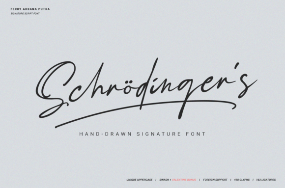Schrödinger s: A Handwritten Font for Modern Web Design