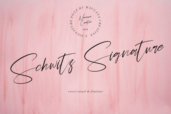 Schwitz Signature: A Script Font for Modern Branding