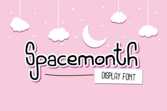 Spacemonth Font for Campaign Creativity