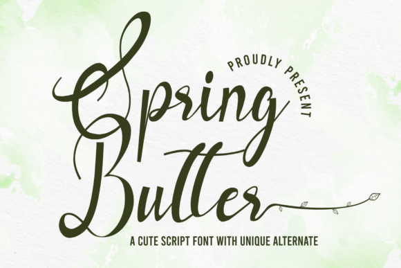 Spring Butter: A Handwritten Font for Modern Editorial Design