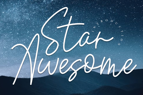 Star Awesome: A Script Font for Bold Branding