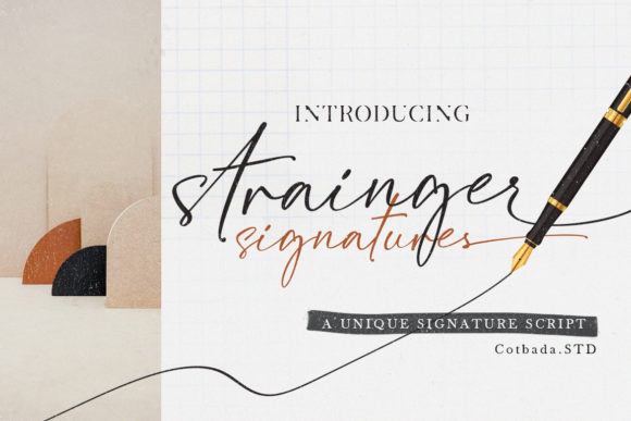 Strainger Signatures: A Delicate Script Font for Branding Projects