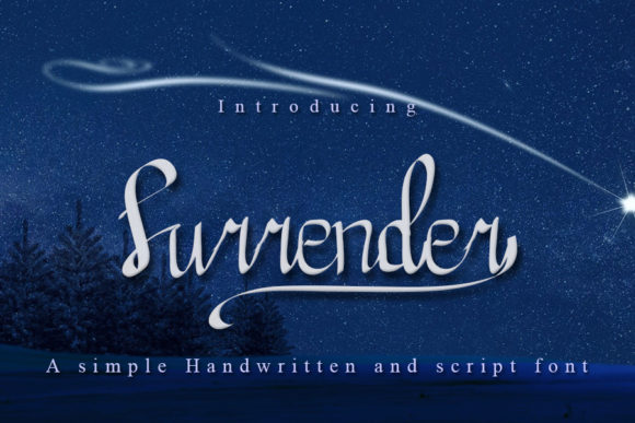 Surrender Script Font for Editorial Design